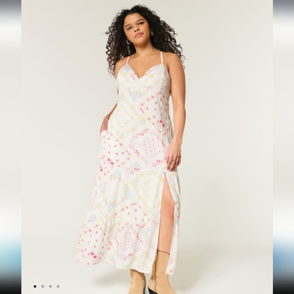 Hollister Floral Maxi Dress Medium